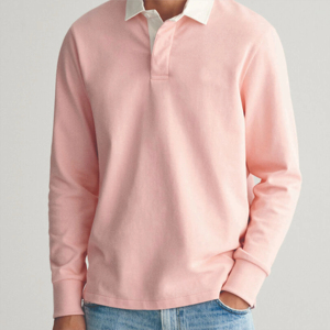 Eco-friendly Unisex <b>Rugby</b> for <b>Long</b> <b>Sleeve</b> <b>Shirt</b> 100% Cotton Anti-Bacterial High Quality Custom Colors Logo Design - Product Image 2