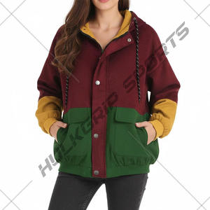 Veste coupe-vent rétro pour femme avec logo personnalisé, style années 90, couleurs contrastées, motif camouflage brodé, style vintage, design 3D - Product Image 6