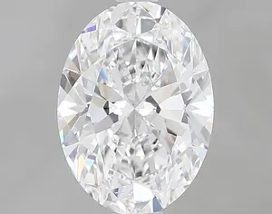 Ingrosso diamante coltivato da laboratorio ovale 2 carati D colore SI1 eccellente taglio brillante finito diamante sciolto HPHT diamante di alta qualità
