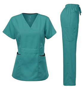 Uniformes Médicos Personalizados al por Mayor para Mujer, Conjuntos de Uniformes para Personal de Hospital y Enfermería, Tejido de Alta Calidad, Duradero, Spandex/Poliéster, Personalizable - Product Image 1