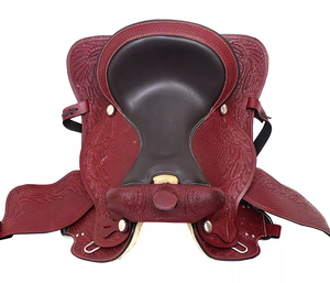 Premium Quality Genuine Leather Horse Western Saddle Barrel Racing and Horse Riding Suitable Western Saddle - Product Image 2
