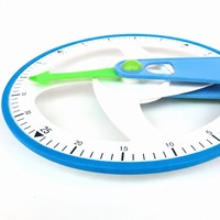 Roulette de mesure en PVC pour l'éducation mathématique en maternelle, outil de mesure de distance avec compteur à 5 chiffres et poignée réglable