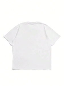 <b>Men</b> Custom OEM Embroidery Patch T-<b>Shirt</b> 100% Cotton <b>Fleece</b> Quick Dry Breathable Eco-Friendly High Street Style Customized Color - Product Image 3