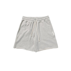 Pantalones cortos en blanco de algodón con serigrafía de calidad superior para hombre, pantalones cortos de compresión para entrenamiento con logotipo personalizado - Product Image 2
