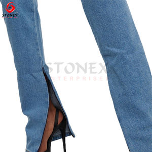 Venta al por mayor de alta calidad de las mujeres corsé mono de mezclilla Casual Rompers vestido de moda para las mujeres - Product Image 4