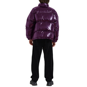 <b>Men's</b> Lightweight Polyester Winter <b>Jacket</b> Thick Windproof Puffer Bomber Oversized Stand Collar <b>Warm</b> Streetwear OEM Service - Product Image 3