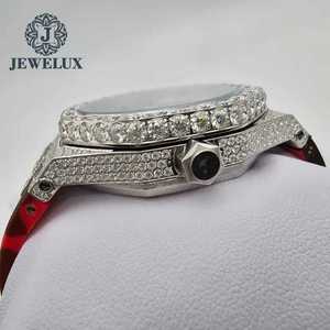 Montre mécanique automatique de luxe pour hommes avec cadran Moissanite Mouvement analogique japonais Design quartz rouge et bracelet en caoutchouc - Product Image 5