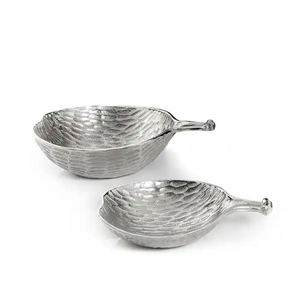 ENSEMBLE DE 2 bols de service de fruits en aluminium d'excellente qualité au design moderne pour ustensiles de cuisine du fournisseur et exportateur indien - Product Image 3