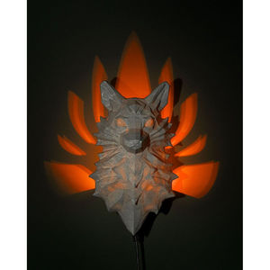 Luce notturna stampata 3D volpe a nove code - Product Image 3