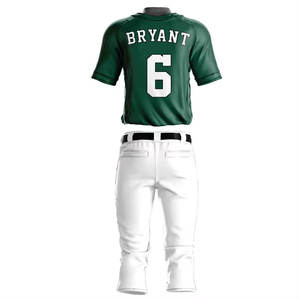 Uniforme de baseball de haute qualité à vendre, design personnalisé, uniforme de baseball de couleur unie de bonne qualité et nouveau design - Product Image 2