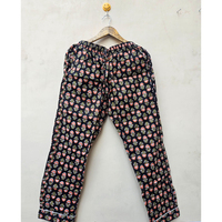 Pyjama d'été léger et élégant en coton thermique pour femme, fait main en Inde, imprimé à la main, confortable et séchage rapide