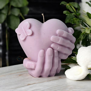 Heart Butterfly Design Soy Wax Candles Unique <b>Novelties</b> for Festivals Weddings <b>Christmas</b> & Bars for Holiday Decor - Product Image 2