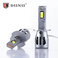 Ampoule de phare de voiture DIINIII L4-H3 6000K avec système de refroidissement, lampe LED, ajustement universel, branchement direct, plug & play