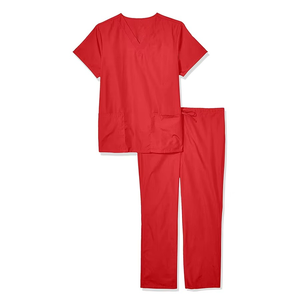 Tenues d'hôpital unisexes de haute qualité en tricot 100% coton, ensembles d'uniformes personnalisables avec logo, hiver, infirmière, médecin, détection d'aiguilles - Product Image 1