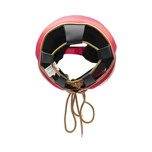 Équipement d'entraînement MMA en cuir véritable de haute qualité Conception de logo personnalisé Protège-tête de boxe en cuir de vachette véritable avec barre nasale - Product Image 6