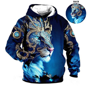 Pull-overs à capuche unisexes en tricot de haute qualité, anti-rétrécissement, anti-plis, écologiques, personnalisables avec logo en polyester par sublimation, coupe-vent - Product Image 6