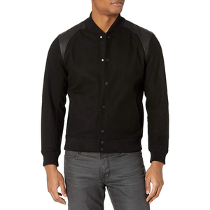 Vestes d'université en laine personnalisées de haute qualité pour hommes Manteau d'hiver léger à motif de col montant de style unique au meilleur prix - Product Image 5