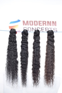 Venta al por mayor 100% Remy Templo Indio Virgen Extensiones de Cabello Humano Vietnamita Paquetes de Color Negro Estilo de Onda Natural Materia Prima - Product Image 4