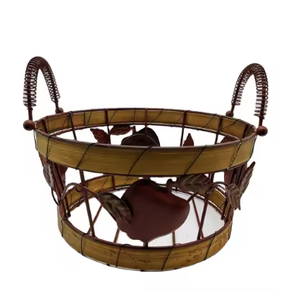 Decorative Fruit <b>Storage</b> Vegetables <b>Basket</b> Stand Decorative <b>Metal</b> Wire Fruit & Veggies Holder <b>Storage</b> Container <b>Baskets</b> - Product Image 1