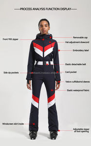 Veste de ski et pantalon de snowboard pour homme grande taille, imperméable, coupe-vent, respirant, softshell, vêtements de ski d'extérieur - Product Image 4