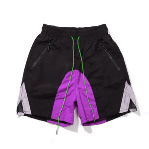 2022 Short en nylon personnalisé 3M cordon réfléchissant Streamer hommes mode Shorts Fitness Shorts Logo personnalisé été tissé tissu - Product Image 2