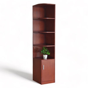 Armoire murale d'angle contemporaine en bois de caoutchouc 40x55x200cm-TQA68022 - Product Image 1