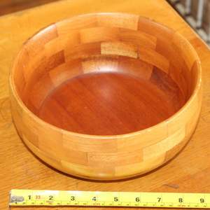 Bol de service en bois décoratif pour la maison de meilleure qualité pour la nourriture et les fruits personnalisé avec style corne polie - Product Image 6