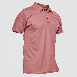 Chemise polo de sport active à séchage rapide en gros, coton et élasthanne, pur, évacuation de l'humidité, boutons, chemises polo de golf - Product Image 5