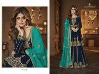 Shamita Shetty Belle Actrice Porter En Gros Designer Broderie Travail Robe Coupe Droite Robe Style