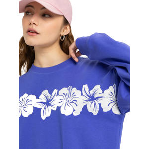 Gran oferta, venta al por mayor, sudadera gráfica de algodón de alta calidad para mujer, cuello redondo personalizado de gran tamaño con letras impresas para mujer - Product Image 4