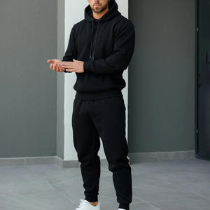 Ensemble survêtement homme personnalisé avec pantalon de jogging et veste, design à panneaux contrastés, approvisionnement en gros - Product Image 4