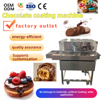 La machine à enrober les biscuits au chocolat haute capacité avec tunnel de refroidissement est utilisée pour la production de biscuits en forme de doigt.