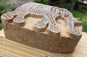 Bloque de Impresión Manual de Madera de Sheesham Tallado a Mano |   Estampado en Bloque Indio para Tela y Manualidades al Mejor Precio - Product Image 2