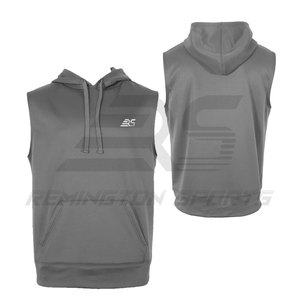 Nueva moda Slim Fit Hombres Sudadera con capucha sin mangas Tallas grandes Hombres Sudadera con capucha Material sólido Más vendido Nuevo estilo Sudadera con capucha sin mangas - Product Image 1