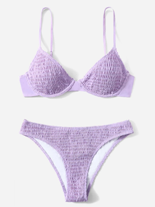 Bikini de mujer de punto ecológico de diseñador 100%, ropa de baño de talla grande Regular de alta calidad del fabricante - Product Image 5