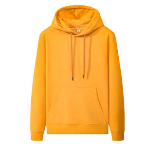 Pull à capuche uni à capuche avec poche Kangroo pour hommes OEM New Fashion custom crewneck Solid hoodie - Product Image 5