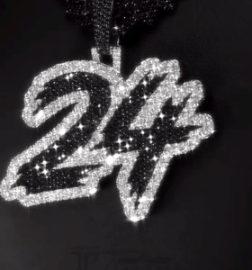 Colgante personalizado con número estilo Iced Out, plata de ley 925, estilo hip hop con diamante moissanita, colgante de lujo brillante. - Product Image 1