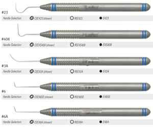 Source d'alimentation manuelle d'instruments chirurgicaux dentaires rigides longs standard de Gracey - Product Image 6