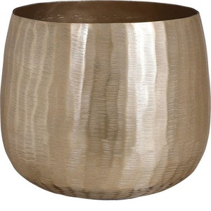 Macetas y jardineras de metal con logotipo personalizado, maceta de suelo con acabado dorado para sala de estar, jardín interior y exterior, balcón - Product Image 4