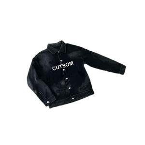 Conjunto de Mezclilla Unisex 100% Algodón, Sudadera con Capucha Personalizada, Informal, de Invierno, Transpirable y Ecológica - Product Image 4