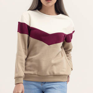 Sweatshirts d'hiver pour femmes en gros, respirants, couleur unique, look classique, logo sur le devant, prix de gros - Product Image 5