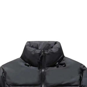 Chaqueta de Invierno Acolchada para Hombre con Cierre Frontal de Lona de Primera Calidad, con Impresión de Logotipo Personalizado, Venta al Por Mayor 2022 - Product Image 3