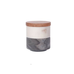 Wood Spice <b>Serving</b> <b>Bowl</b> Kitchen Wood Storage <b>With</b> Marble <b>Lid</b> Best Quality and Manufactured in India - Product Image 2