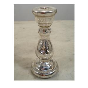 Candelabro de pilar de cristal de mercurio dorado para Decoración de mesa para el hogar - Product Image 2