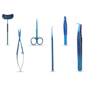 Pinzas profesionales para extensión de pestañas con líneas curvas dentadas y resistentes, fáciles de usar, ligeras para reducir la fatiga de las manos - Product Image 3