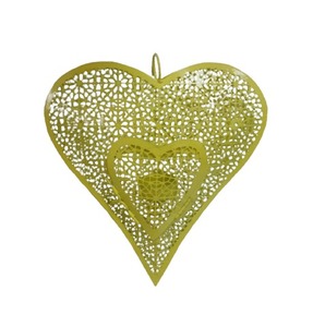 Elegante Metal colgante corazón adornos navideños árbol decorativo colgante vacaciones fiesta festiva regalo - Product Image 6