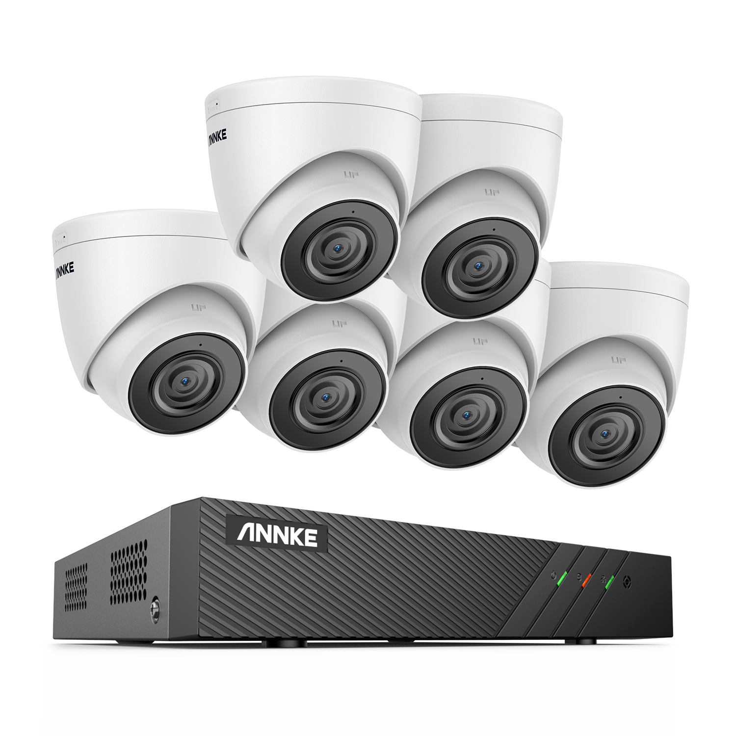 ANNKE IP Outdoor Waterproof CCTV Camera Kit 6pcs 2MP 8CH H.265+ PoE NVR  Security Camera System · image 3