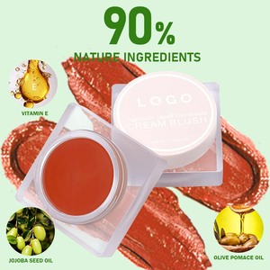 Ochain maquillaje Etiqueta Privada rubor crema tinte mejillas cosméticos personalizado OEM larga duración vegano Rosa crema profunda rubor - Product Image 3