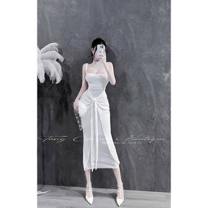 Vestido de noche Midi ajustado de tela refrescante de lujo modelo Mau12 _ Dam_6.7 al por mayor para eventos formales - Product Image 3