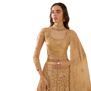 Impresionante hermosa blusa bordada con cordones Cutwork Dupatta Heavy Stonework Indian Pakistani Wedding Season Lehenga Choli para - Product Image 1